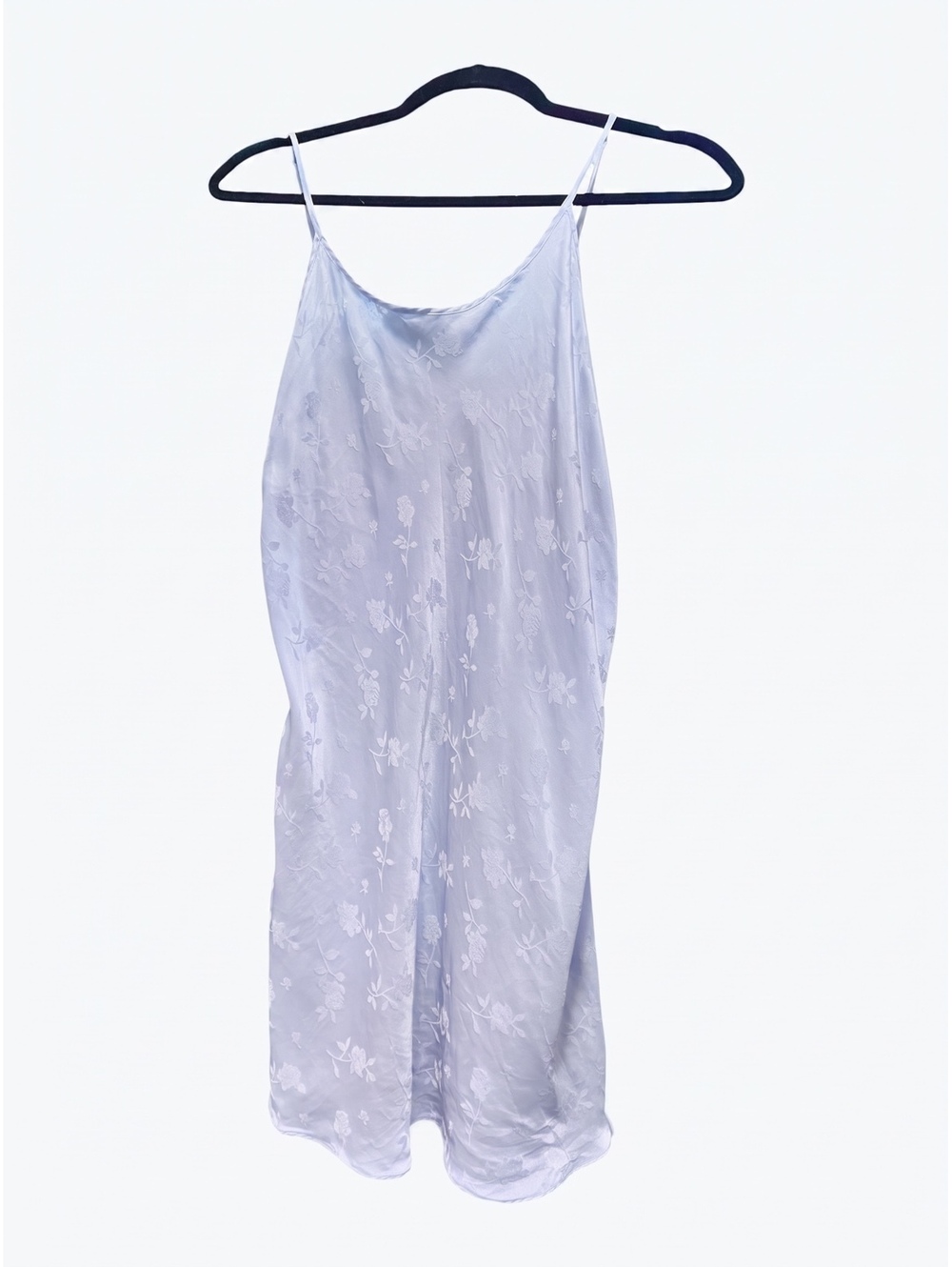 Vintage August Silk 100% Silk Slip Dress | L | Lavender | 90s Y2K Chemise - Picture 2 of 3